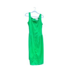 Us‎ together Green Midi Dress Sleeveless Square Neck Cocktail Party Dress medium